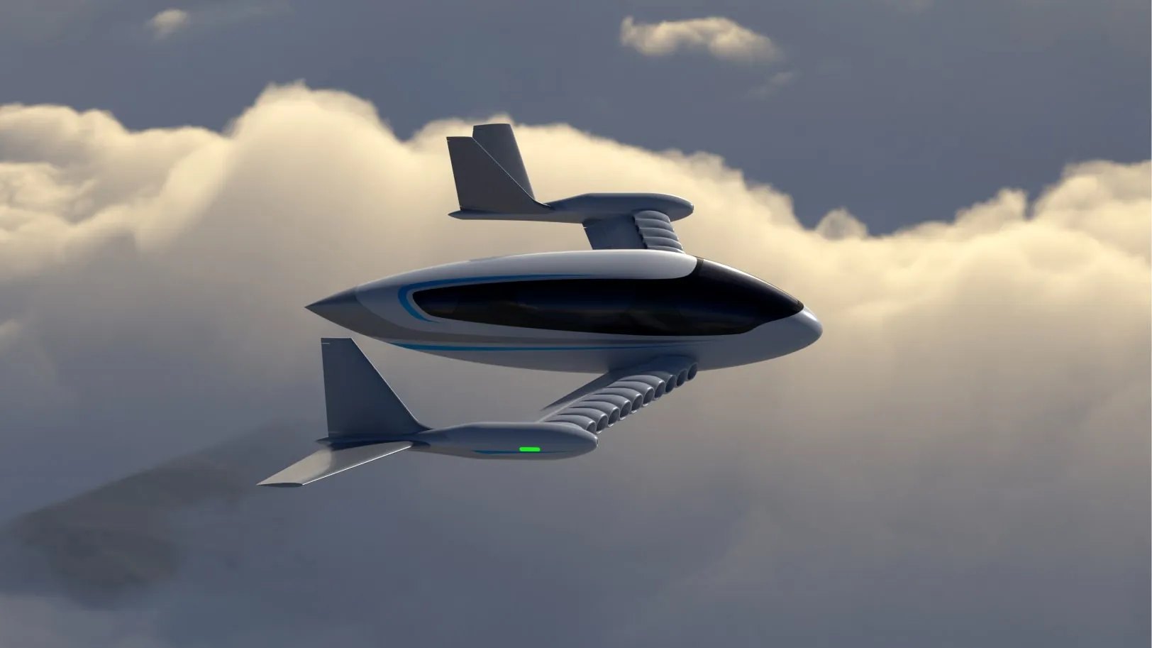 Presenta Whisper Aero proyecto de avión de pasajeros eléctrico de 100 asientos