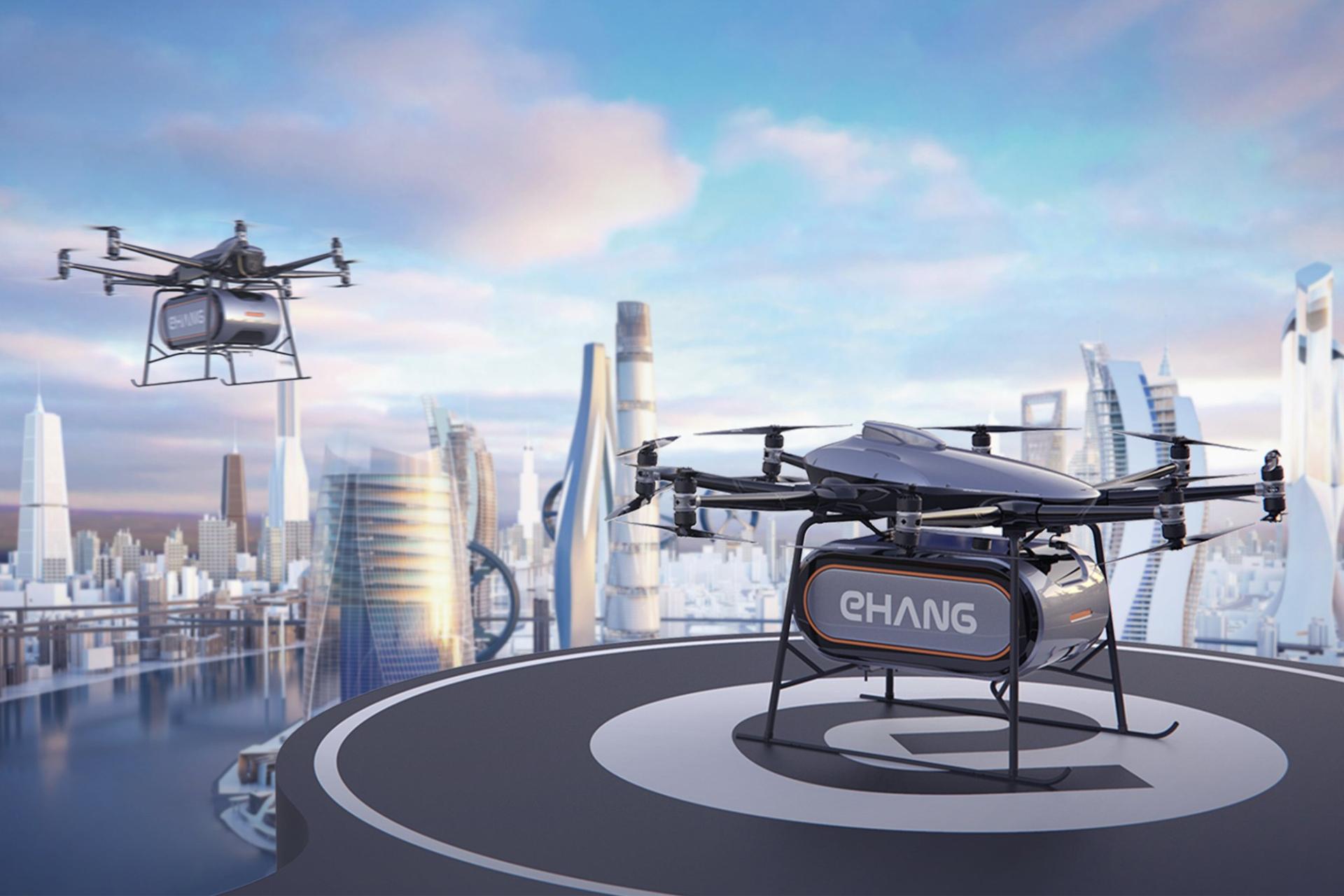 Se asocian EHang y Enpower para mejorar eVTOL