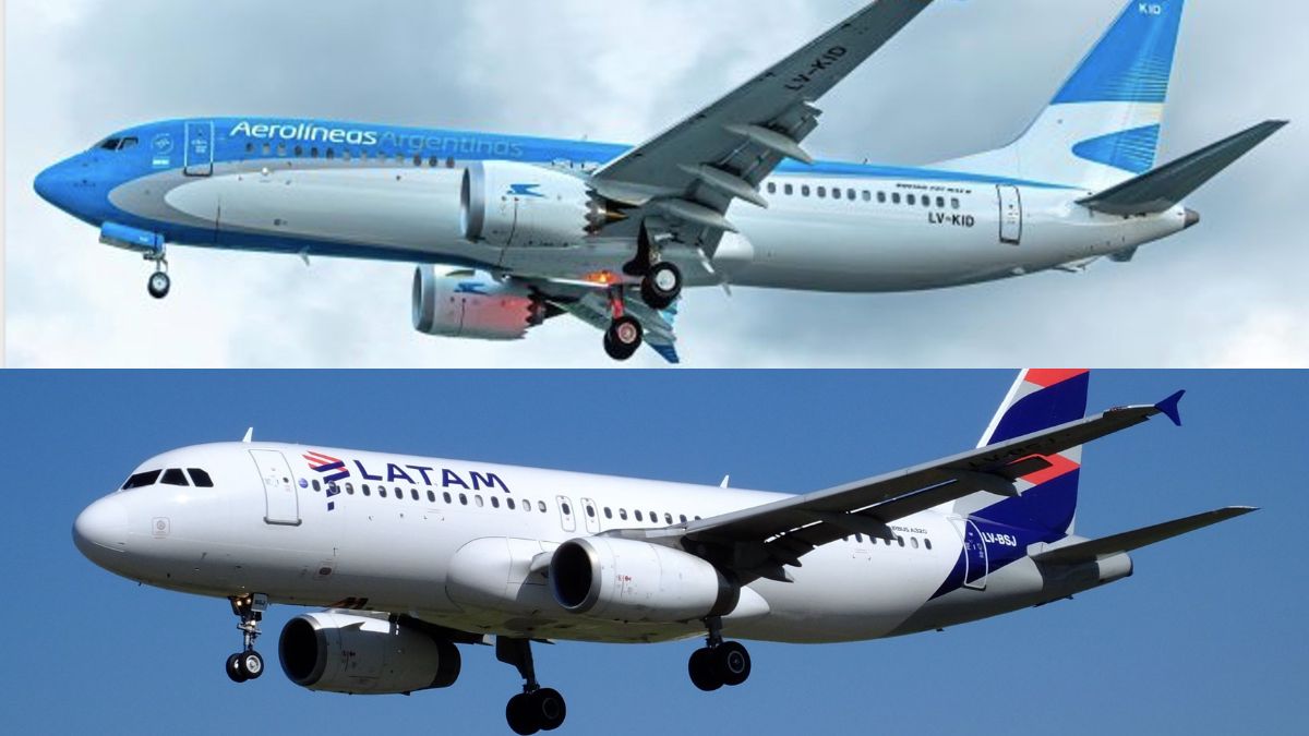 Anuncian LATAM y Aerolíneas Argentinas acuerdo de códigos compartidos