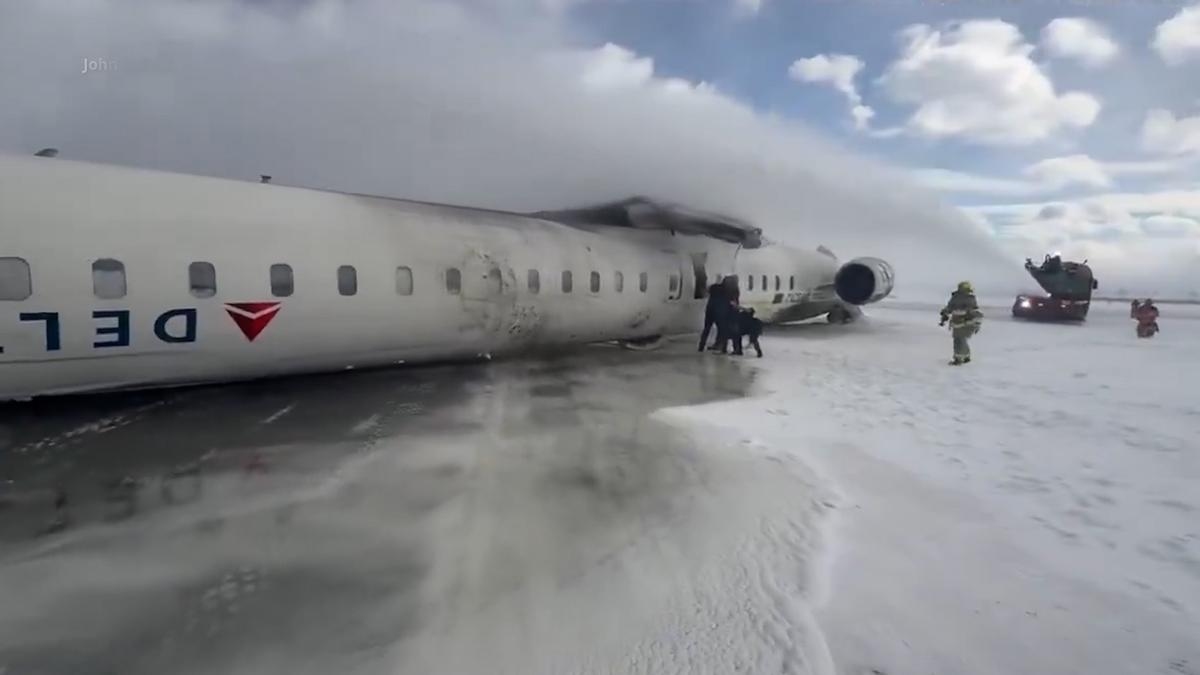 Aterrizaje brusco, en el accidente de Delta en Toronto