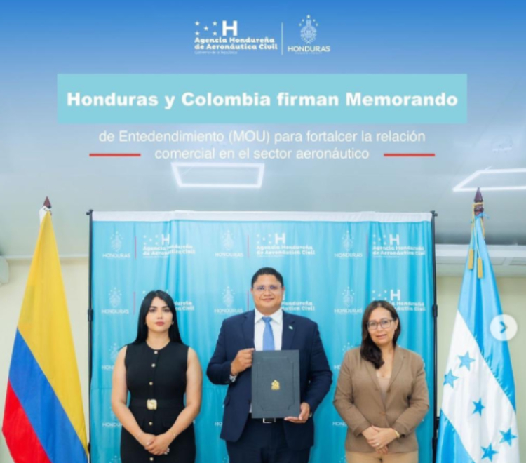 Firman Colombia y Honduras acuerdo para mejorar conectividad aérea