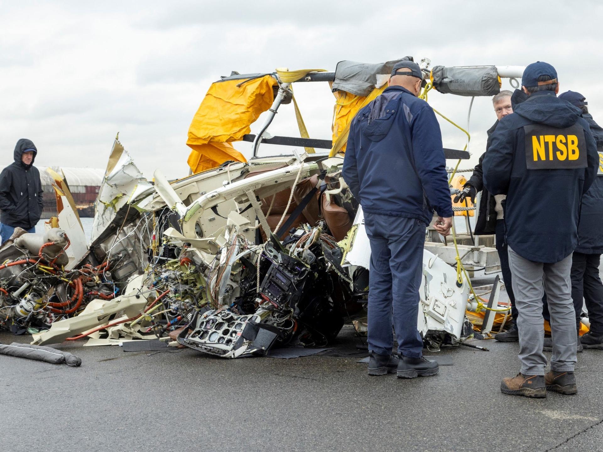 Confirman que helicóptero accidentado en el río Hudson no contaba con caja negra