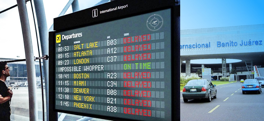 Demoras y cancelaciones en el aeropuerto Benito Juárez